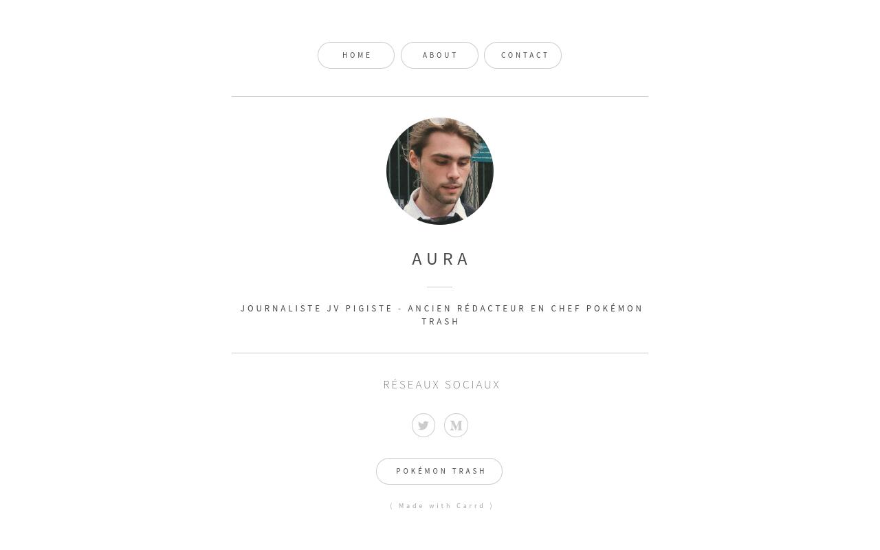 Carrd profile picture for @aura